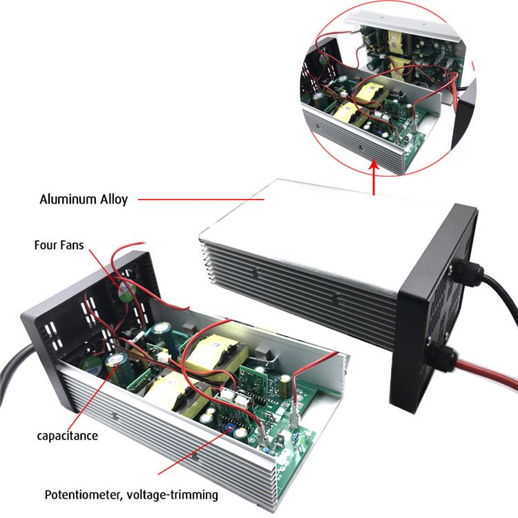 36V Lithium-Blei-Säure-LiFePO4 42V 43,5V 20A Batterieladegerät