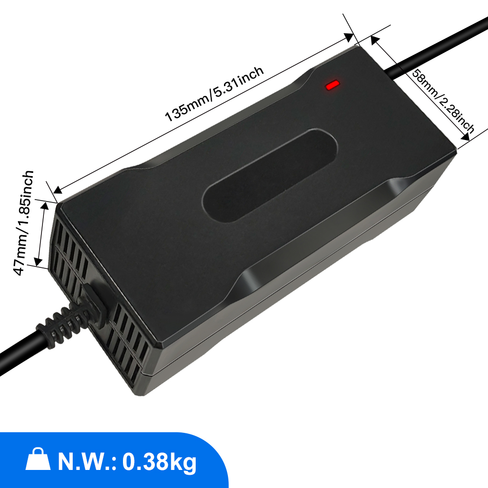 36V Lithium-Blei-Säure-LiFePO4 42V 43,5V 2A 3A Batterieladegerät